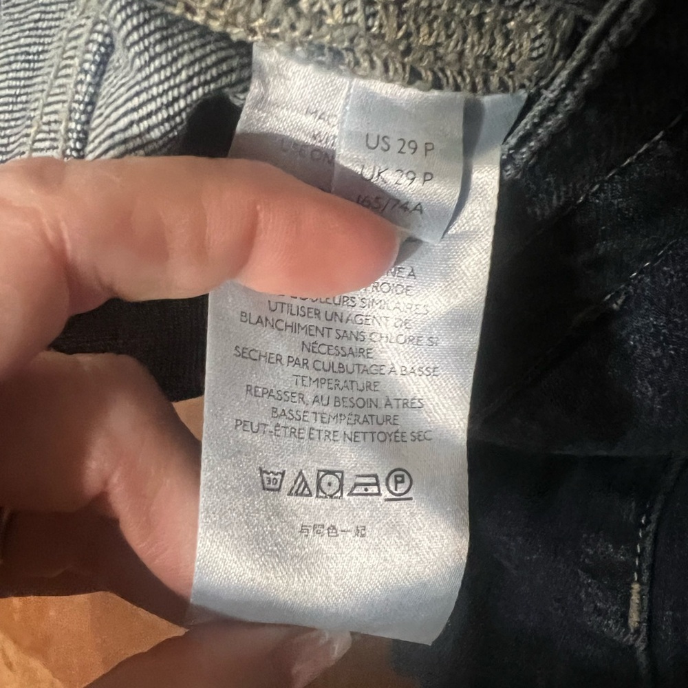 Anthropologie Pilcro High-Rise Slim Utility Jeans size 29 denim dark - Picture 6 of 7